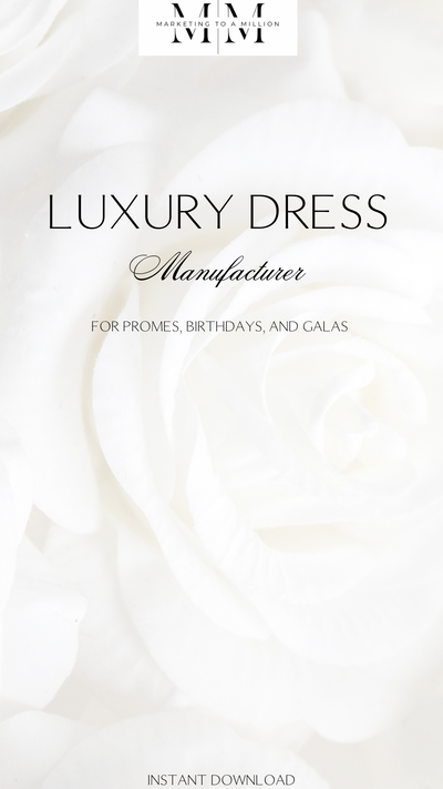 Luxury Dress Manufacturer