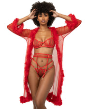 Red Sheer Robe - Red